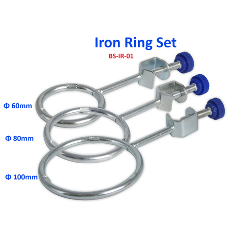 Vòng đỡ phễu chiết quả lê/phễu lọc/bình cầu.. có khóa 60mm, 80mm, 100mm (Iron Ring Set)