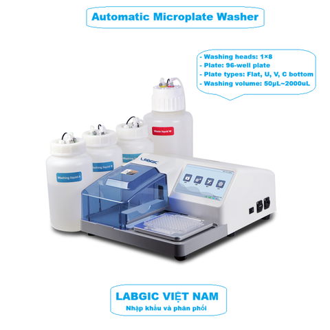 Máy rửa đĩa vi thể 96 giếng tự động, Automatic Microplate Washer, Model: L-WM-A, LABGIC