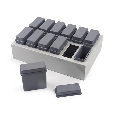 SET Bộ nhuộm lam: 12 bể nhuộm đứng 24 vị trí-giá inox đựng bể 12 vị trí, BS-24-PB-SG, Biosharp