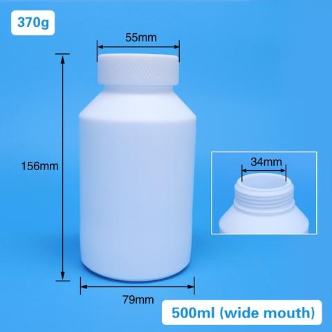 Chai PTFE/ Teflon miệng rộng, dung tích 10ml-1.000ml (PTFE Reagent Bottle)