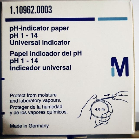 Giấy đo pH 1-14, code 110962, Merck-Đức