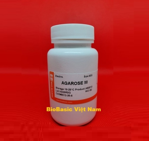 Agarose M Electrophoresis, 50g/250g, Cat AB0013, hãng BioBasic-Canada