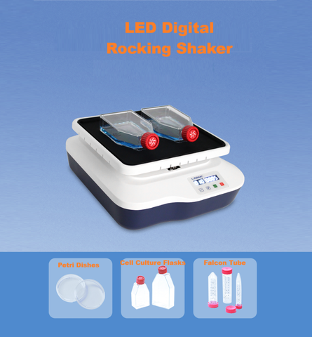 Máy lắc ngang kỹ thuật số màn hình LED, 10-80rpm, Rocking Shaker, hãng LABGIC