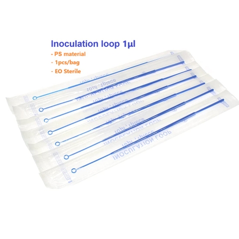 (5 chiếc) Que cấy vi sinh 1μl, 10μl, 1μl+10μl, Sterile 1 chiếc/gói, chất liệu PS/ ABS Fcommbio