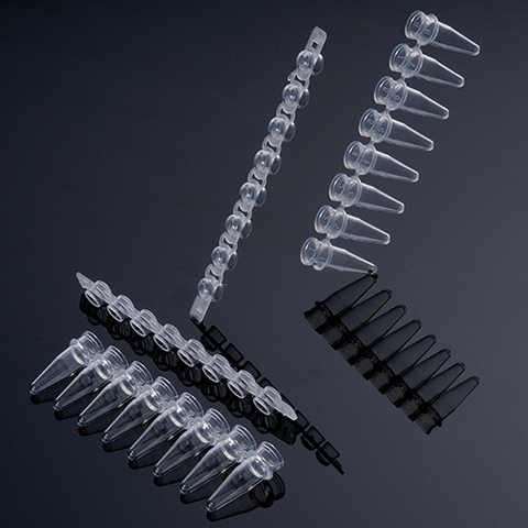 0.2ml PCR 8- Strip, 125 Strip/hộp, Nắp phẳng/nắp vòm, ống trong-ống đục, hãng Fcombio-USA