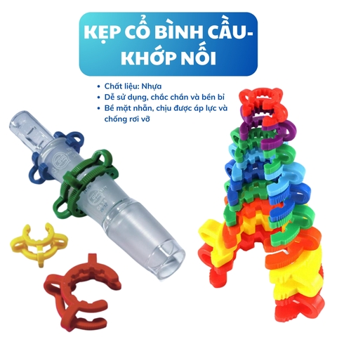 Kẹp cổ bình cầu- khớp nối (Plastic Joint Clamp) đường kính 10-45mm, hãng Biosharp