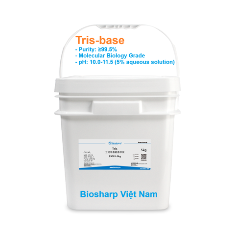 Tris-base; Tris; Trimethylaminomethane, đóng gói 5kg/ 25kg, Mã: BS083, hãng Biosharp