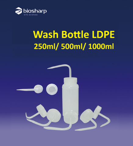 Bình tia nhựa LDPE 250ml-1000ml, Wash Bottle, hãng Biosharp