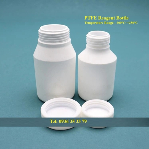 Chai PTFE miệng hẹp (PTFE Reagent Bottle), dung tích 10ml-20 lít)