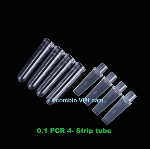 0.1ml PCR 4- Strip tube, extended cap, Clear, 250 Strip/hộp, hãng Fcombio-USA tekcovina