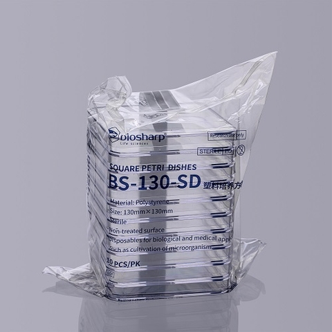 Đĩa nuôi cấy tế bào 130x130mm, gói 10 chiếc-vô trùng, hãng Biosharrrp