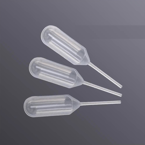 1.3ml Pipet pasteur nhựa chia vạch, 1000 cái/gói, Ống hút nhỏ giọt thí nghiệm, Biosharp