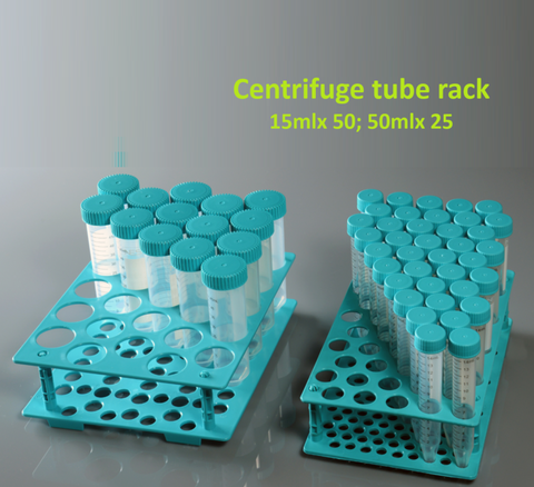 Rack/ Giá đỡ ống ly tâm/ ống nghiệm 15ml/50ml, bằng nhựa, hãng Fcombio