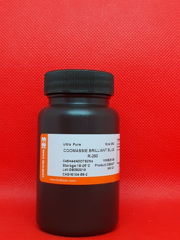 Coomassie brilliant Blue R-250, CB0037, CAS: 6104-59-2, Đóng gói: lọ 25g, Hãng: Biobasic-Canada