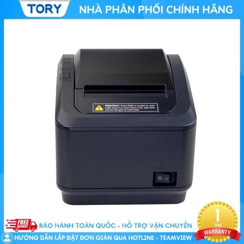Máy in bếp có âm thanh báo Xprinter XP-K200L cổng USB + LAN. Máy in hóa đơn, in nhiệt Siêu sales Giá rẻ