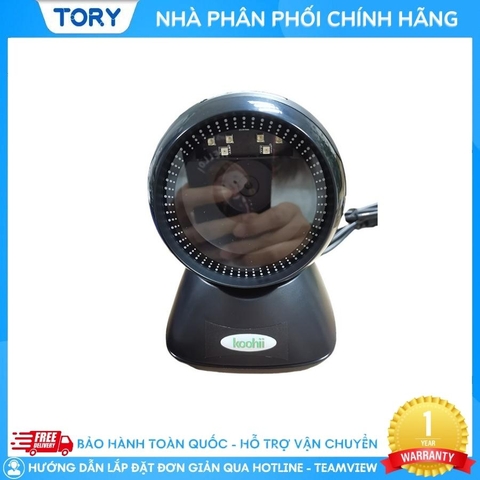 Máy quét mã vạch, đọc mã vạch siêu thị, mã y tế, CCCD 2D Koohi OD7200-IC. Máy quét mã 2D để bàn [ BẢO HÀNH 12 THÁNG ]