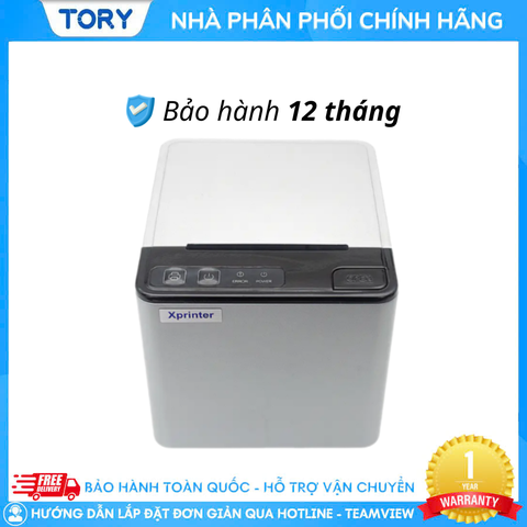 Máy in nhiệt, in bill hàng chính hãng Xprinter XP-Q809K khổ 80mm  (USB + LAN + Bluetooth)