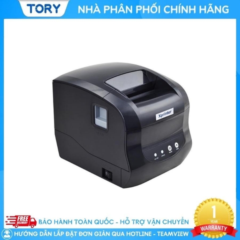 Máy in mã vạch, tem nhãn, decal, hàng chính hãng Xprinter XP-318B khổ 80mm (USB + LAN)