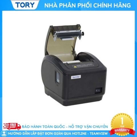 Máy in nhiệt, in bill hàng chính hãng Xprinter XP-K300L tốc độ cao, khổ 80mm (USB + LAN)