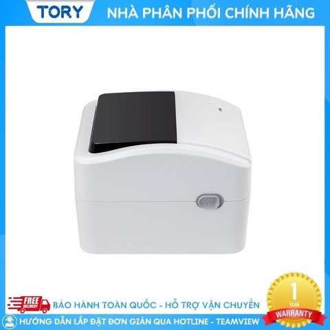 Máy in mã vạch, tem nhãn, decal, hàng chính hãng Xprinter XP-420B khổ 110mm (kết nối USB + LAN)