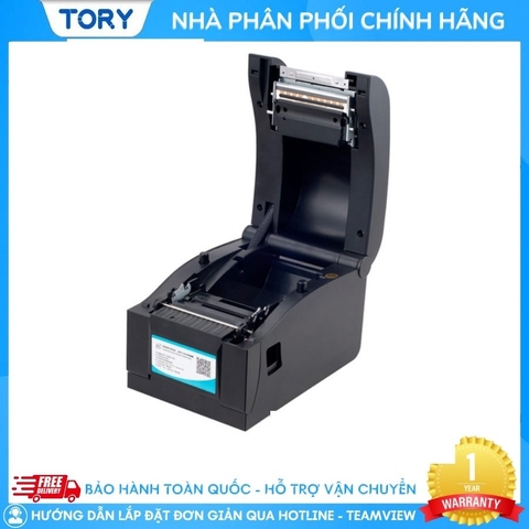 Máy in mã vạch, tem nhãn, decal, hàng chính hãng Xprinter XP-350BM khổ 80mm (kết nối USB + LAN)