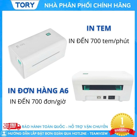 Máy in mã vạch, tem nhãn, decal, hàng chính hãng TPL TD-402S khổ 110mm (USB + Wifi + Bluetooth)