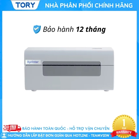 Máy in mã vạch, tem nhãn, decal, hàng chính hãng Xprinter XP-D465B(W) khổ 110mm (USB + Wifi)
