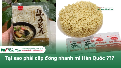 Tại sao phải cấp đông nhanh mì hàn quốc ???