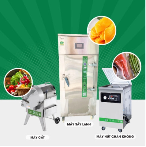 GIỚI THIỆU COMBO THIẾT BỊ CHẾ BIẾN HOA QUẢ SẤY
