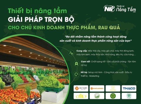 Thiết Bị Nâng Tầm - Nâng tầm sản xuất, kinh doanh thực phẩm!