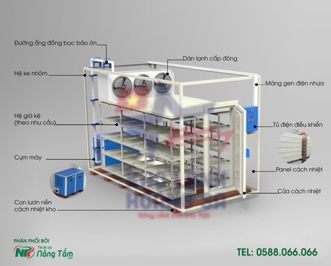 KHO LẠNH HOÀNG SA 40M3 - CẤP ĐÔNG HẢI SẢN