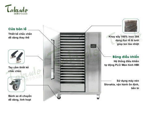 Máy sấy lạnh thông minh Takudo TKD-LCD1000F Luxury