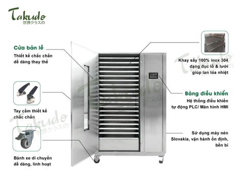 Máy sấy lạnh thông minh Takudo TKD-LCD500F Luxury