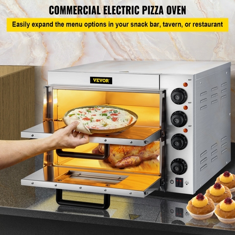 LÒ NƯỚNG BÁNH PIZZA FOZENI 2 TẦNG model FZ-LN2T