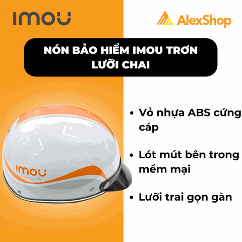 Nón Bảo Hiểm Imou Trơn Lưỡi Trai | Gọn Nhẹ – Năng Động – Dễ Phối