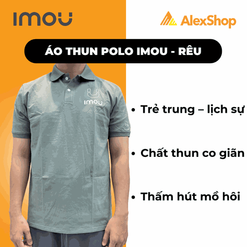 Áo Thun Polo Imou – Rêu Thanh Lịch | Lịch Sự – Thoáng Mát – Chuẩn Đồng Phục Thương Hiệu