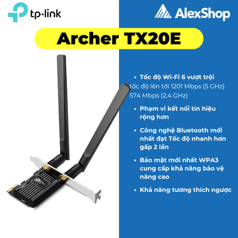 [AX1800] TP-Link Archer TX20E Card Wifi - Bluetooth 5.2