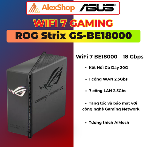 [BE18000 ] Router Gaming ASUS ROG Strix GS-BE18000 Wi-Fi 7