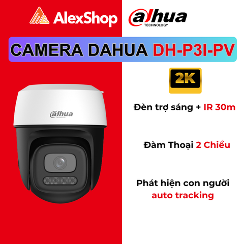 [3M] Camera Wifi Dahua P3I Ngoài Trời Xoay, Đàm Thoại 2 Chiều_DH-P3I-PV