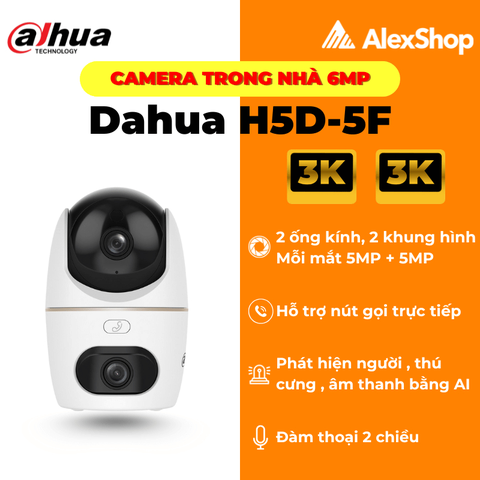[10M] Camera 2 Mắt Dahua H5D-5F 10M Trong Nhà 2 Mắt