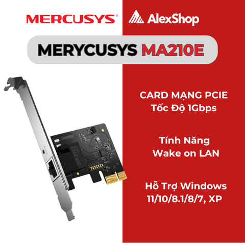 [1Gb]Mercusys MA210E Card Mạng Gigabit PCle
