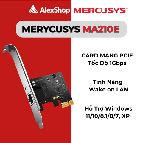 [1Gb]Mercusys MA210E Card Mạng Gigabit PCle