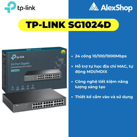 Bộ Chia Mạng Gigabit TP-Link SG1024D 24 Cổng 1000M