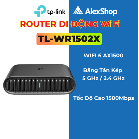 [AX1500]TP-Link Archer TL-WR1502X Router Di Động Wi-Fi 6 AX1500