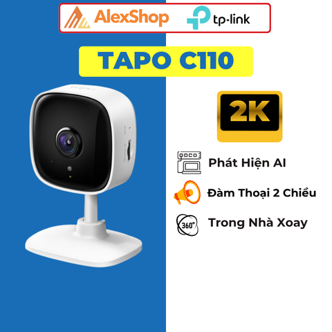 [3M] Camera Tapo C110 Trong Nhà Cố Định Góc Rộng_TP-Link