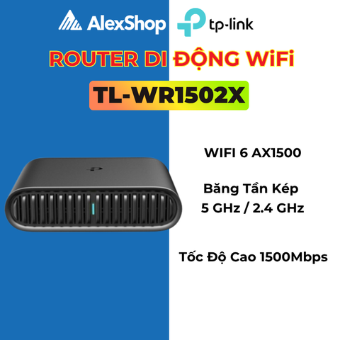 [AX1500]TP-Link Archer TL-WR1502X Router Di Động Wi-Fi 6 AX1500