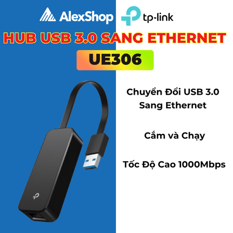 [1Gb]TP-Link UE306 Bộ Chuyển USB 3.0 Sang Ethernet Gigabit
