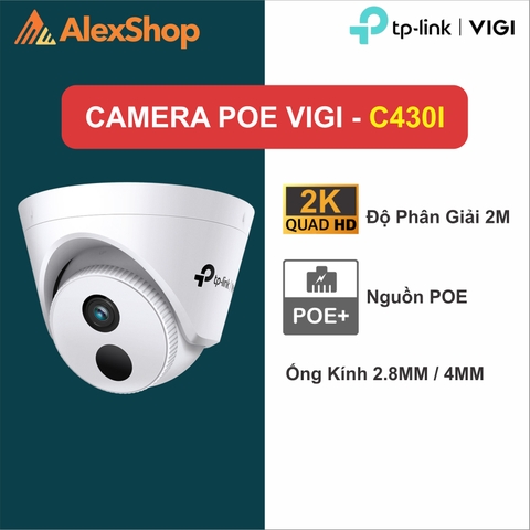 [3M] VIGI C430I (4mm) | Camera Trong Nhà POE TP-Link, Hồng Ngoại Ban Đêm, Phân Giải 3M
