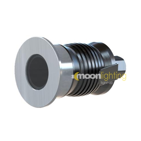 Đèn âm tường âm đất inox mặt tròn