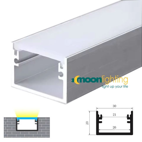 Thanh nhôm âm sàn Profile MGA-557